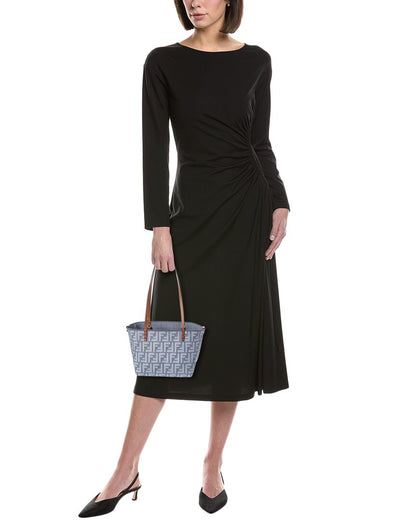 Fendi Roll Small Ff Denim & Leather Tote Rovelle Bags