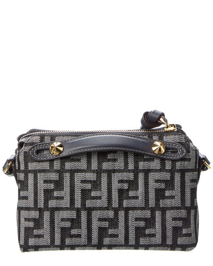 Fendi By The Way Soft Mini Ff Denim & Leather Satchel Rovelle Bags