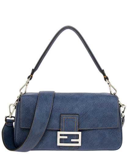 Fendi Baguette Denim Shoulder Bag Rovelle Bags