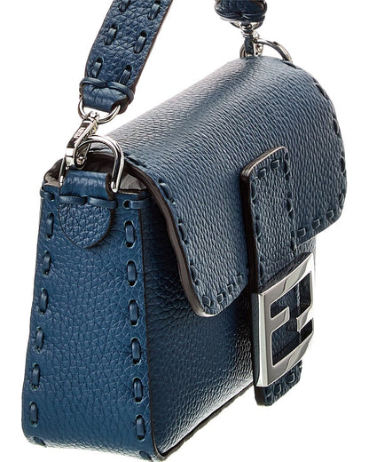 Fendi Baguette Mini Leather Shoulder Bag Rovelle Bags