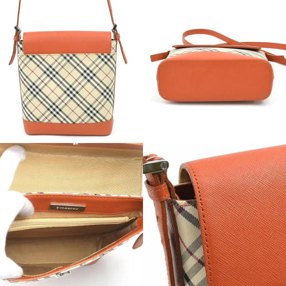 Burberry Nova Brand Canvas White Shoulder Bag Style 40