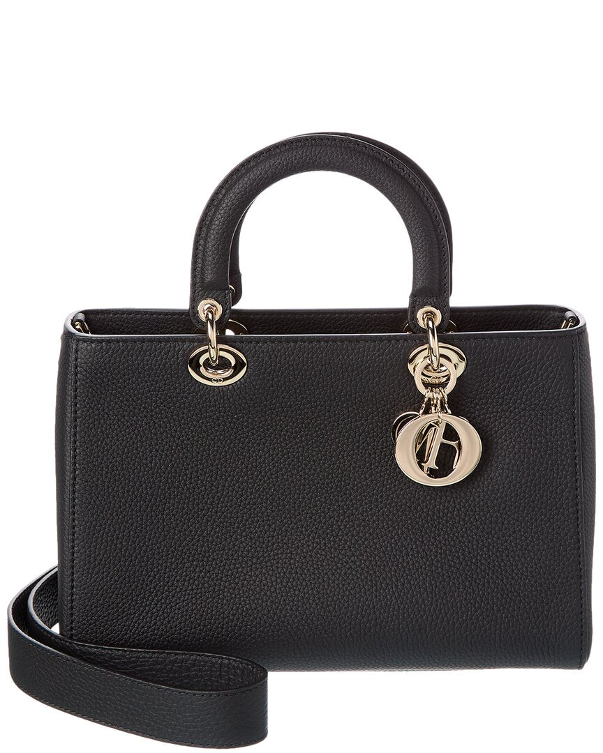 Dior Lady D-Sire Medium Leather Tote Rovelle Bags