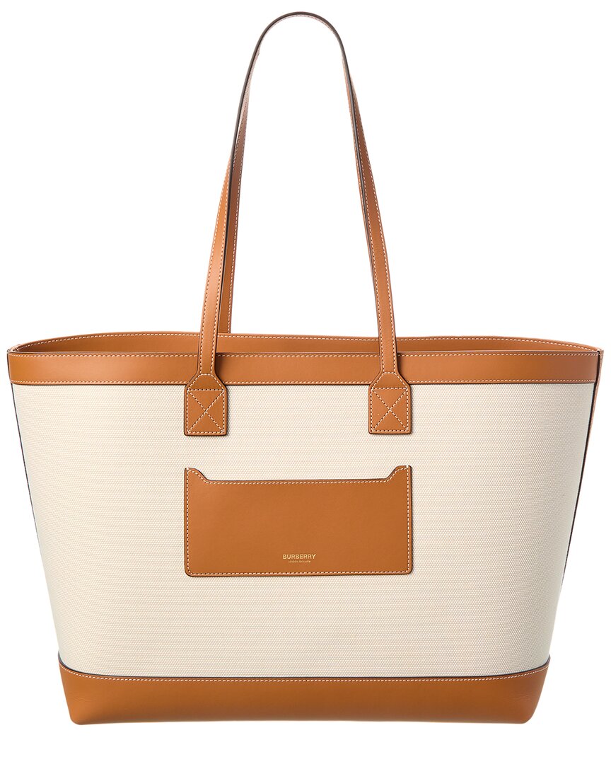 Burberry New Hampshire Leather Brown Tote Bag