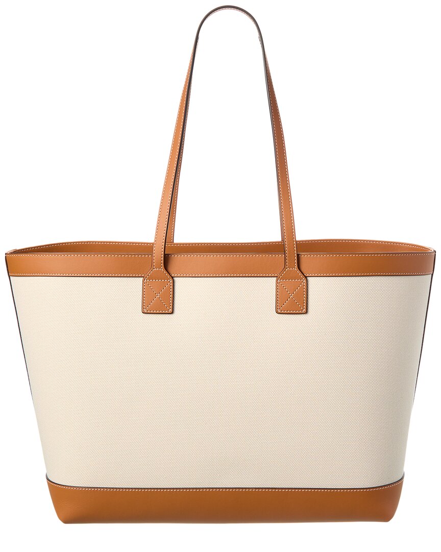 Burberry New Hampshire Leather Brown Tote Bag