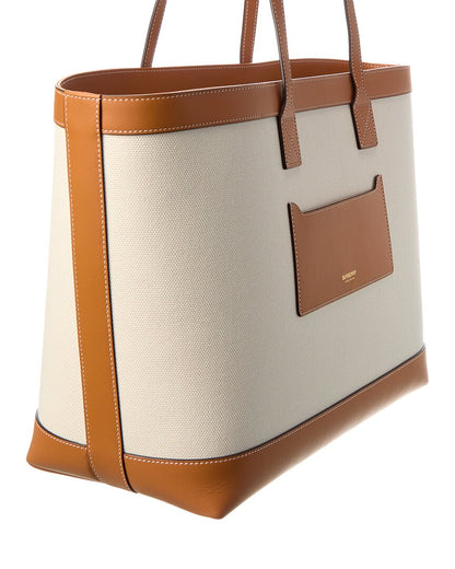 Burberry New Hampshire Leather Brown Tote Bag