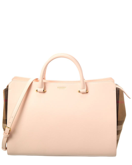 Burberry Banwell Medium Leather Brown Satchel Bag