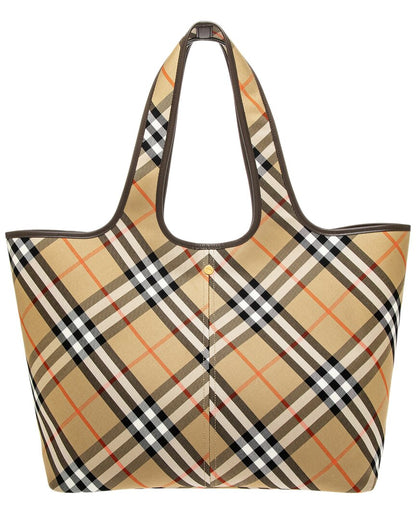Burberry Medium SIZE Leather Brown Tote Bag