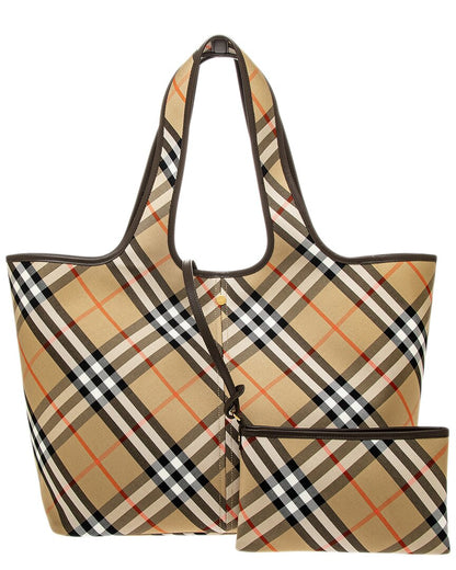 Burberry Medium SIZE Leather Brown Tote Bag