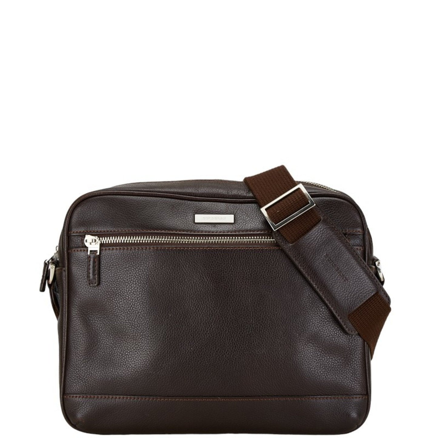 Burberry Nova Brand Leather Brown Shoulder Bag Style 3