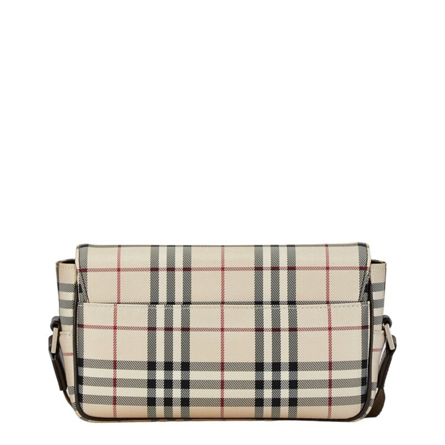 Burberry Nova Brand Canvas White Shoulder Bag Style 42