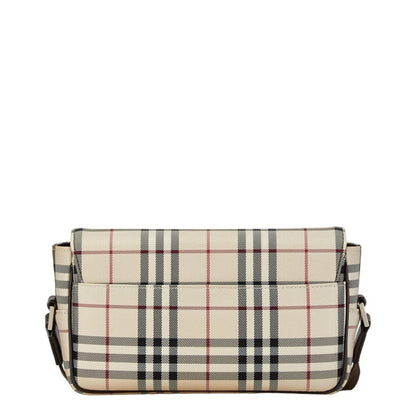 Burberry Nova Brand Canvas White Shoulder Bag Style 42