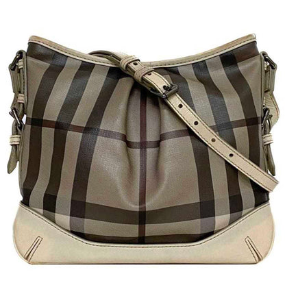 Burberry Smoke Brand Leather Gray Shoulder Bag