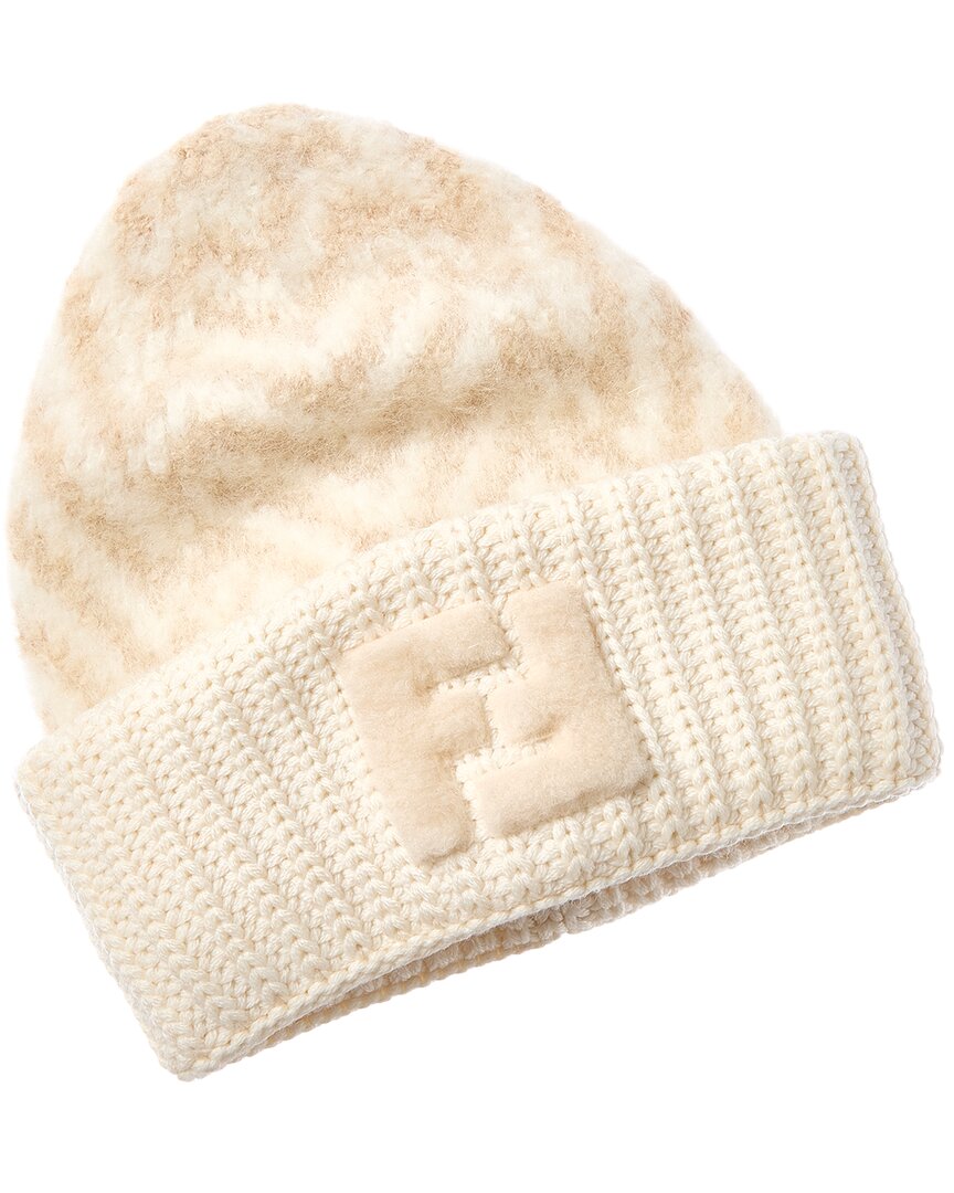 Fendi Ff Alpaca & Wool-Blend Beanie Rovelle Bags