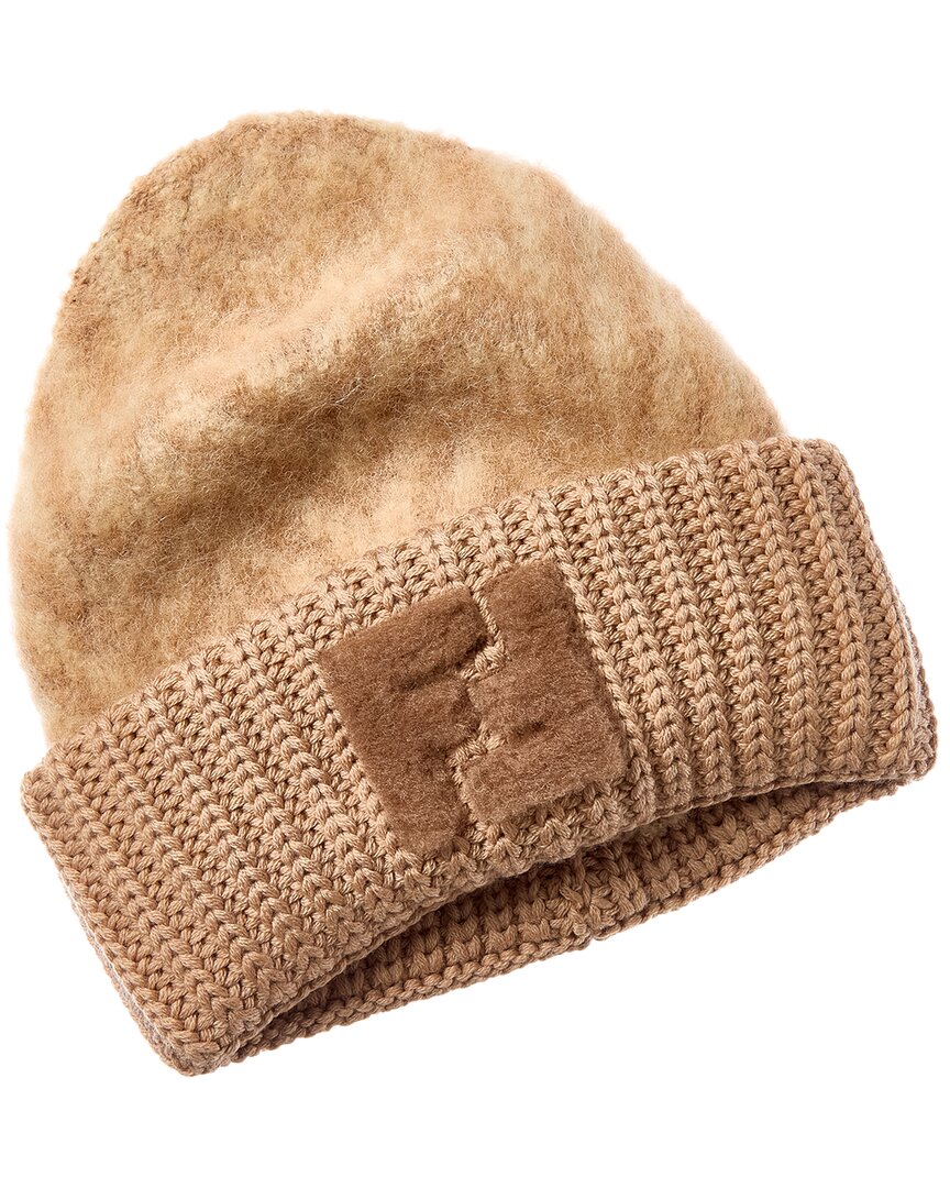 Fendi Ff Alpaca & Wool-Blend Beanie Rovelle Bags