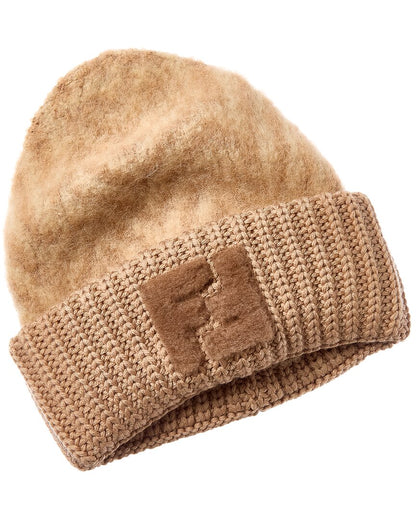 Fendi Ff Alpaca & Wool-Blend Beanie Rovelle Bags