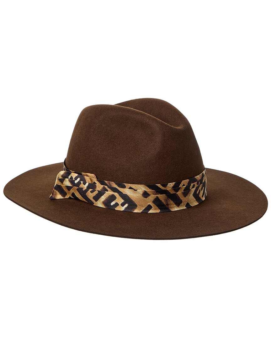 Fendi Silk-Trim Hat Rovelle Bags