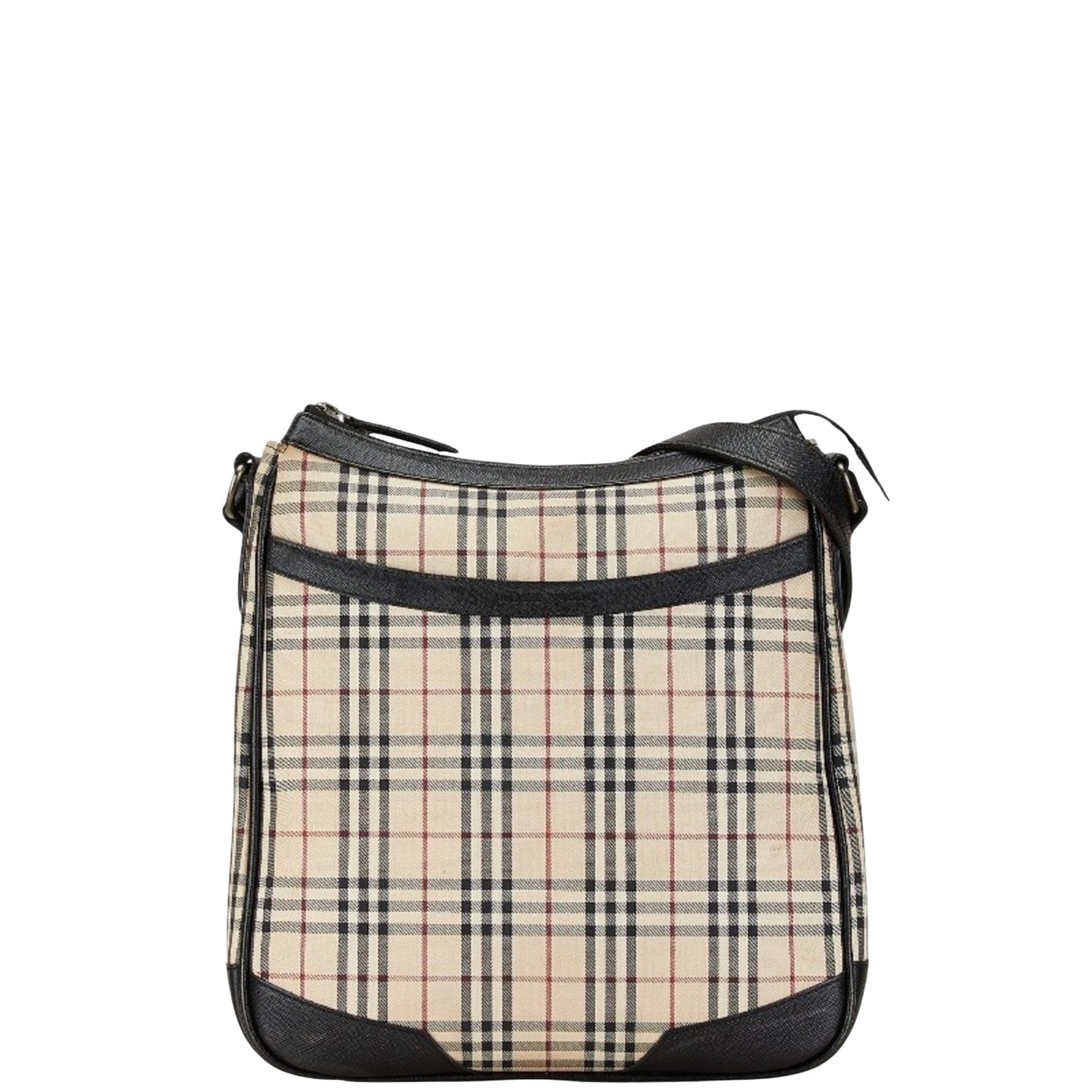 Burberry Nova Brand Canvas White Shoulder Bag Style 36