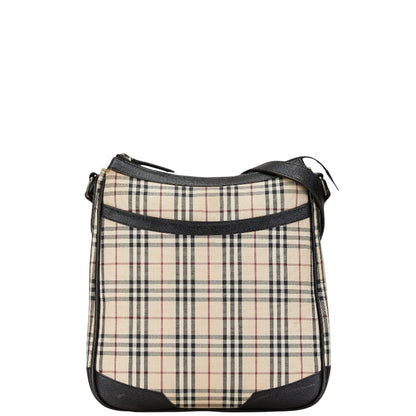 Burberry Nova Brand Canvas White Shoulder Bag Style 36