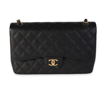 Chanel Flap Classic Quilted Caviar Black Shoulder Bag Rovelle Bags