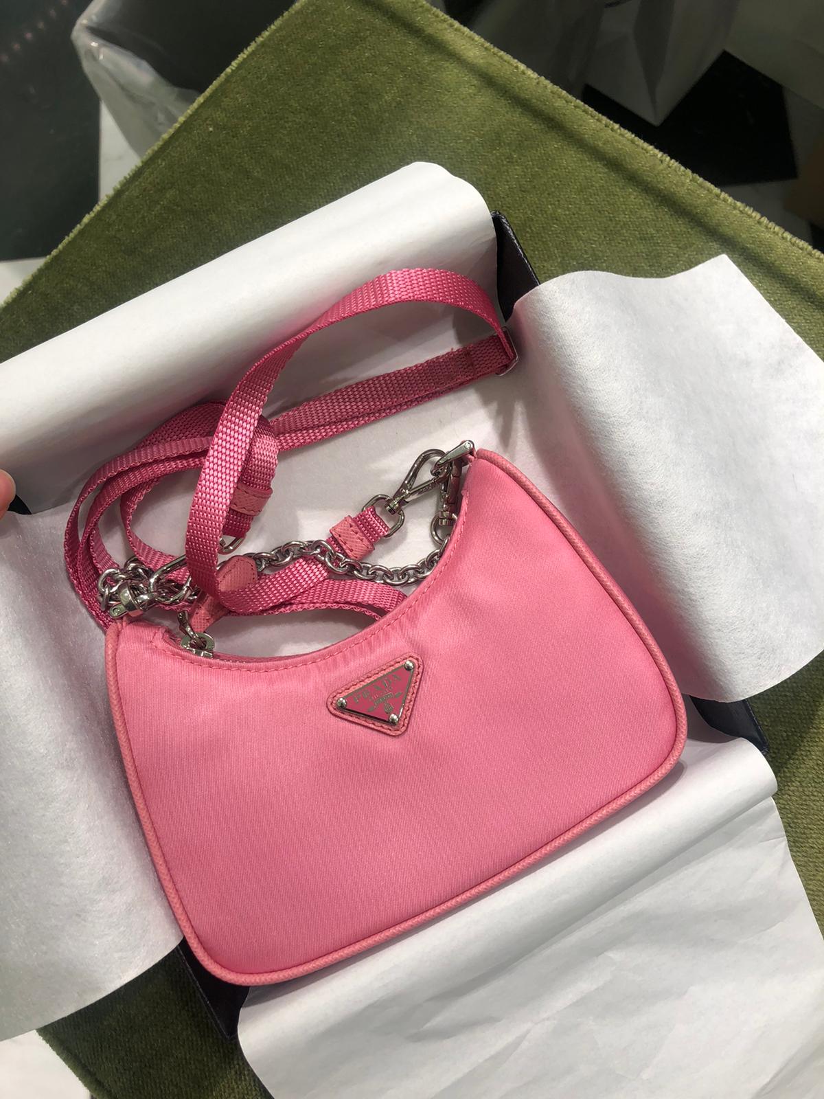 Prada Mini Nylon Hobo Bag