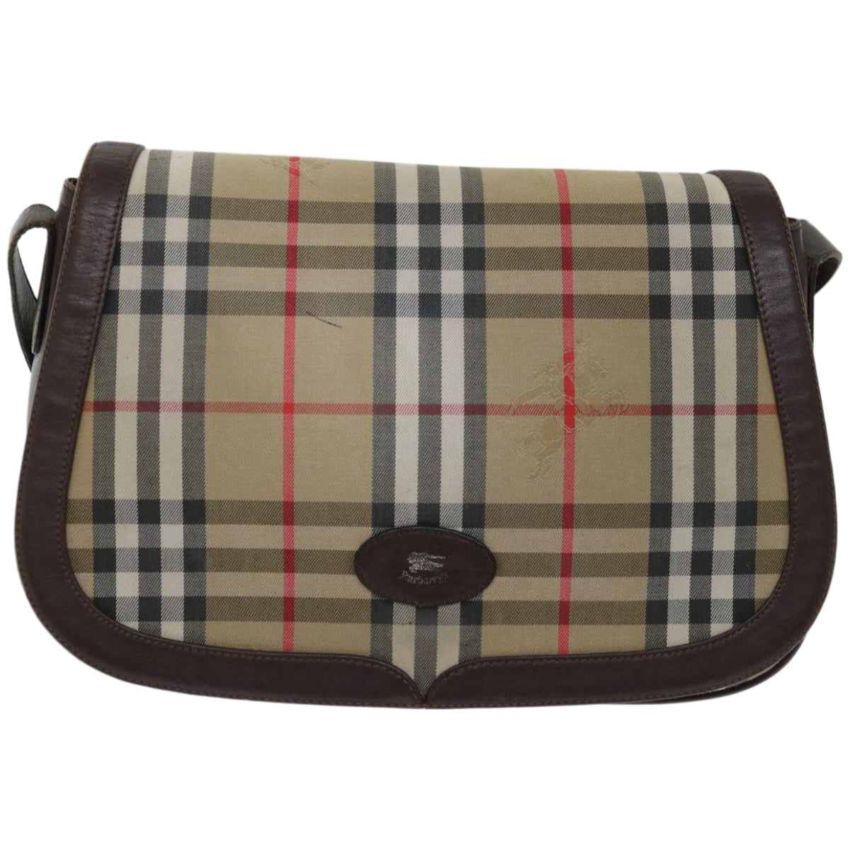 Burberry Nova Brand Canvas White Shoulder Bag Style 16
