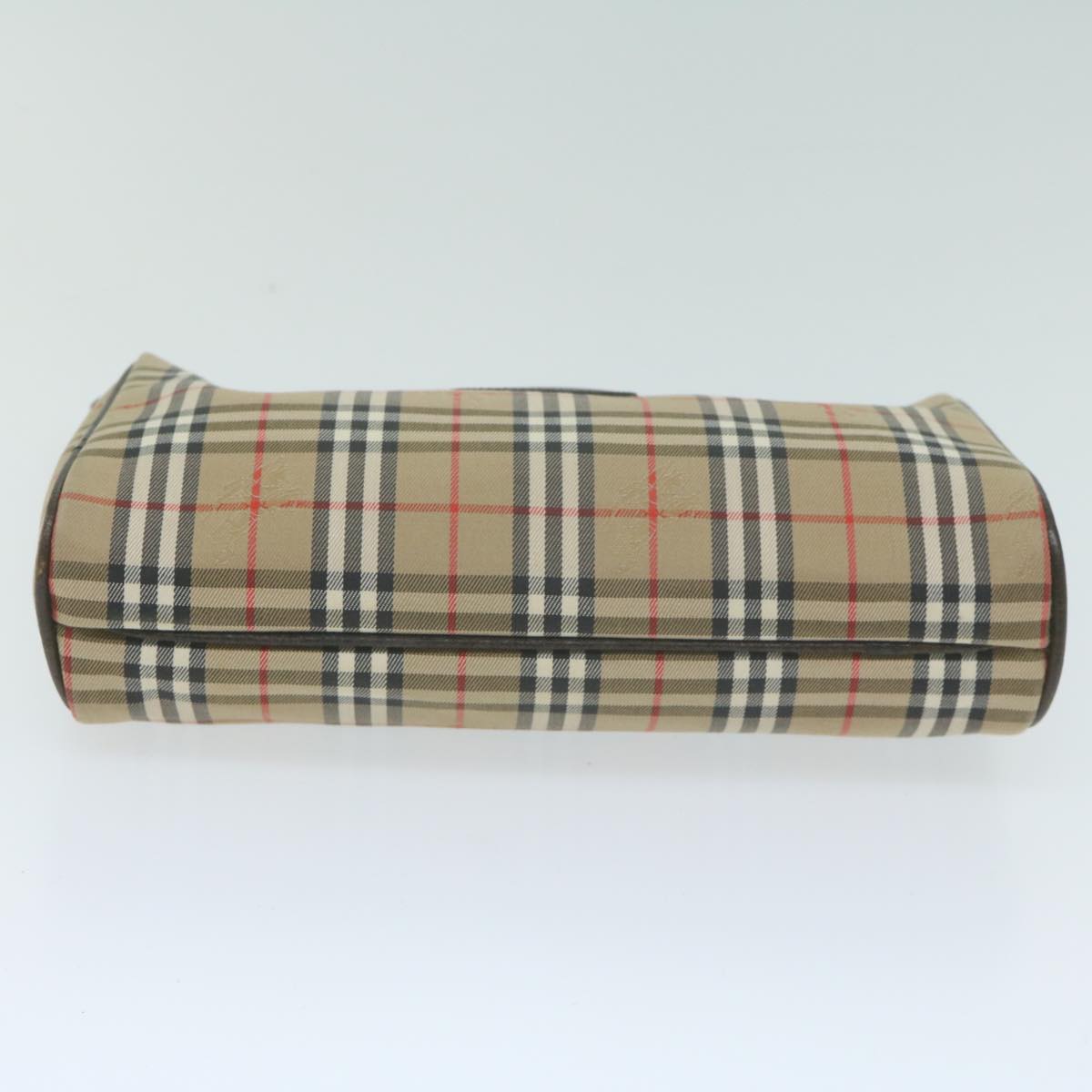 Burberry Brand Canvas Brown Clutch Bag Style 2