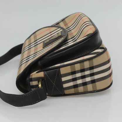 Burberry Nova Check Beige Canvas Shoulder Bag ( )