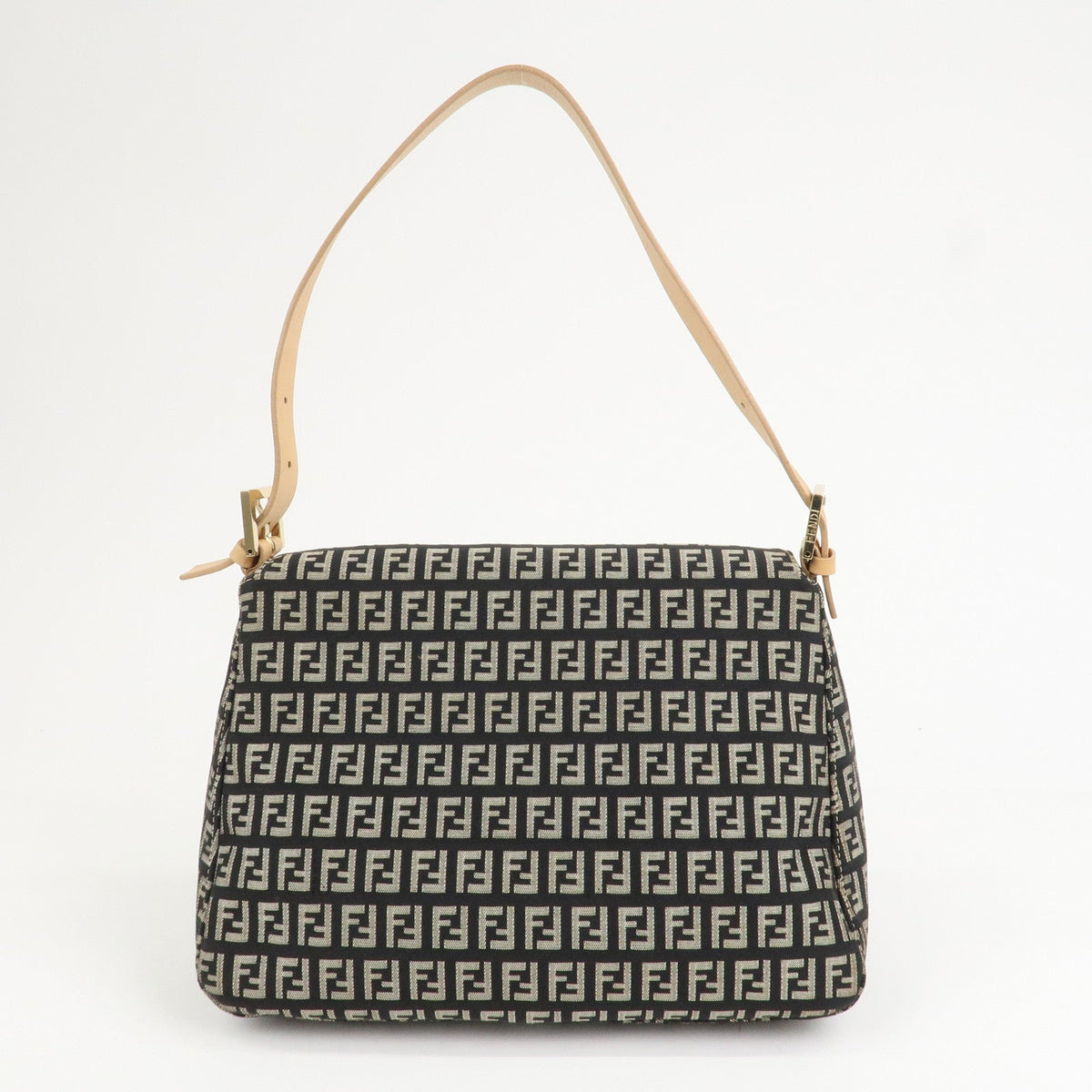 FENDI Mamma Baguette Canvas Leather Shoulder Bag 8BR001 Rovelle Bags