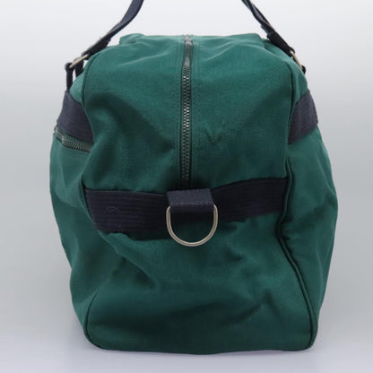 Burberry Logo Green Canvas Travel Bag ( )