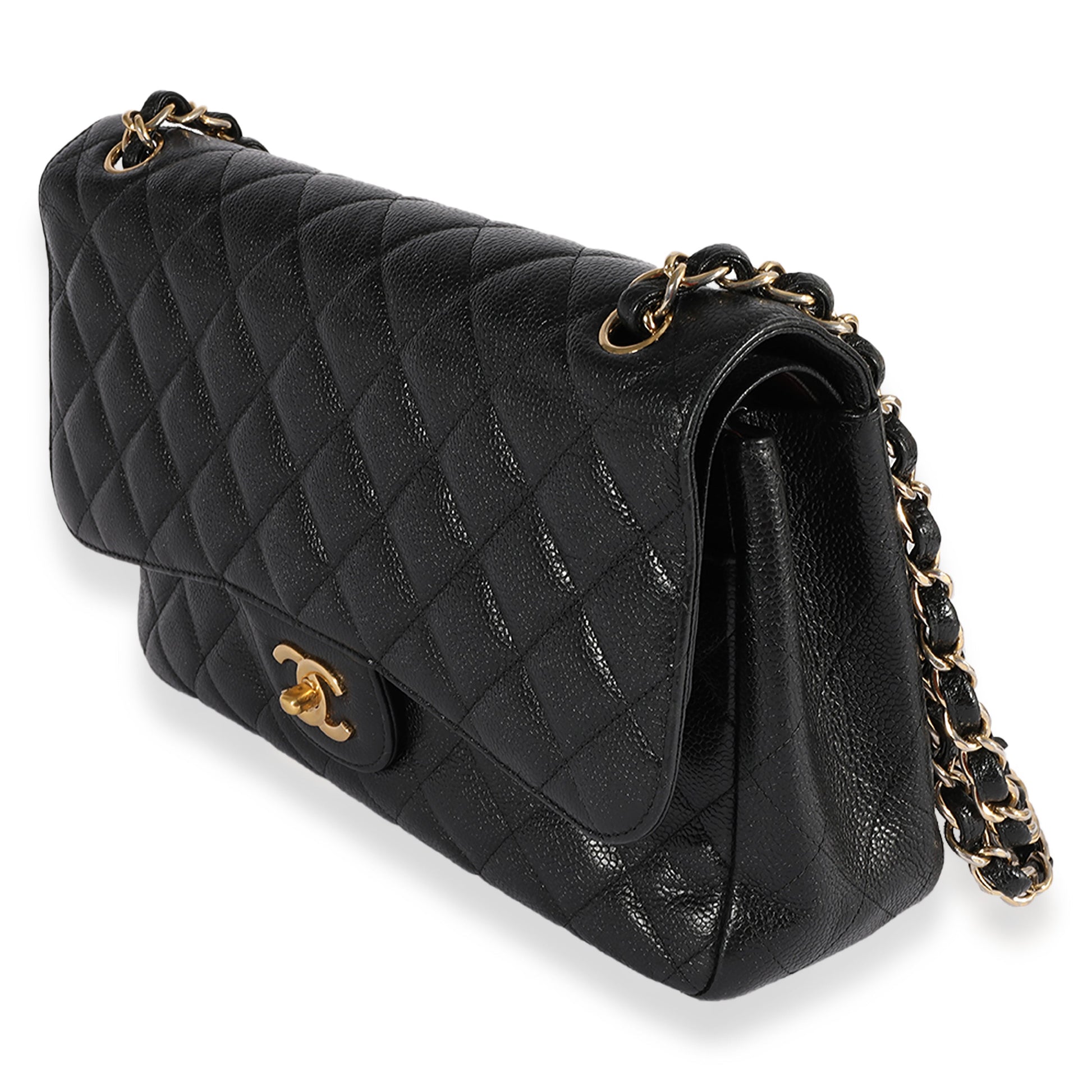Chanel Flap Classic Quilted Caviar Black Shoulder Bag Style Rovelle Bags