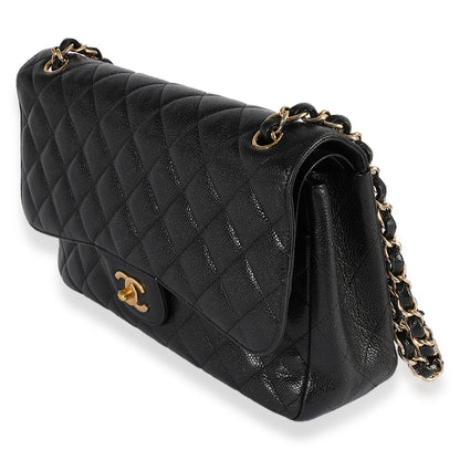 Chanel Flap Classic Quilted Caviar Black Shoulder Bag Style Rovelle Bags