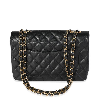 Chanel Flap Classic Quilted Caviar Black Shoulder Bag Style 9 Rovelle Bags