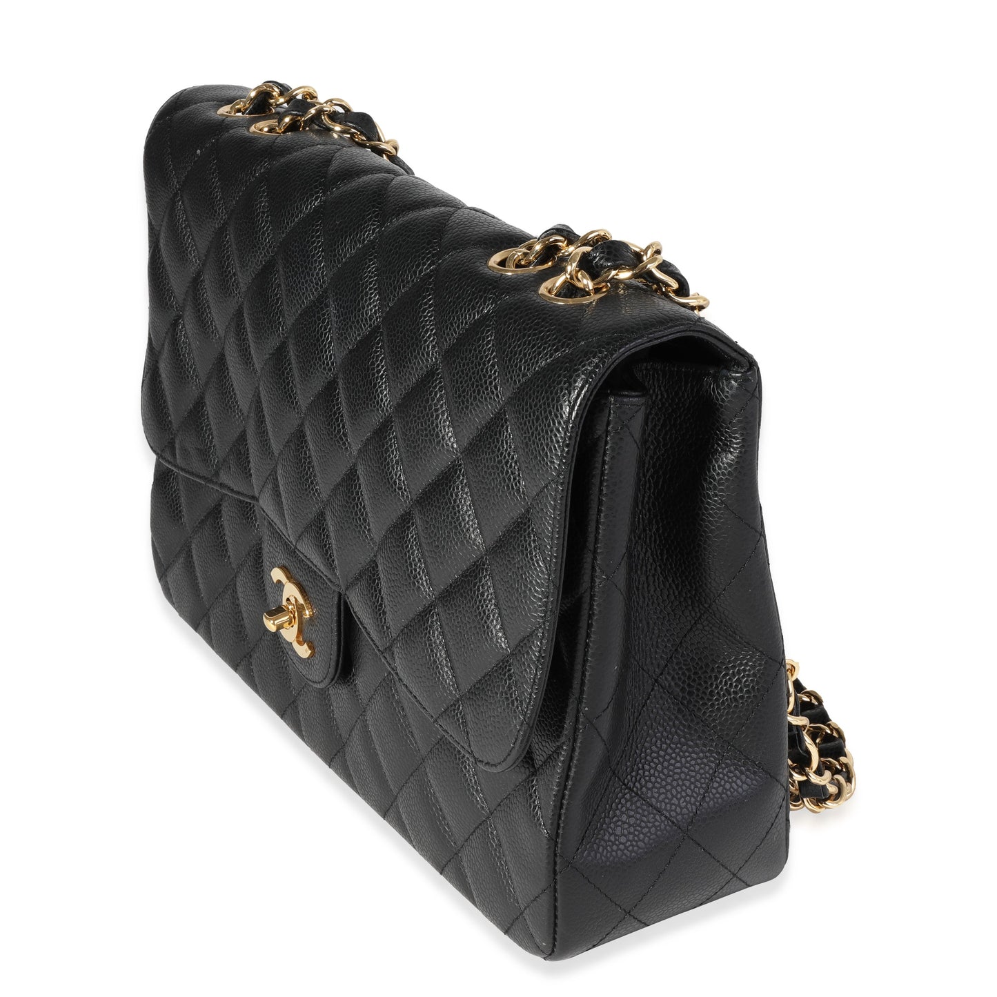Chanel Flap Classic Quilted Caviar Black Shoulder Bag Style 9 Rovelle Bags