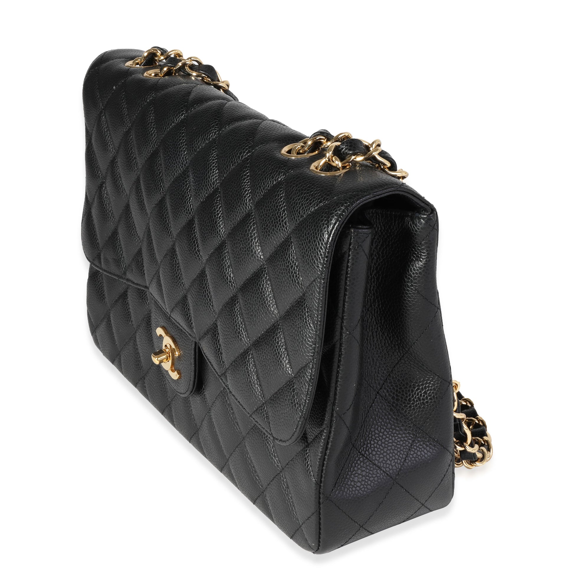Chanel Flap Classic Quilted Caviar Black Shoulder Bag Style 9 Rovelle Bags