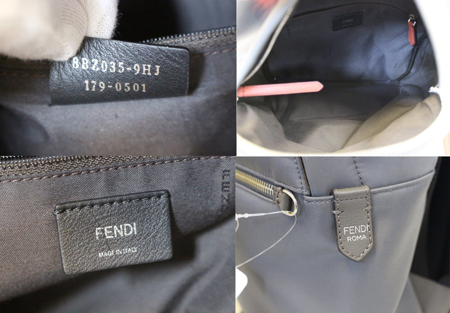Fendi Luxury Canvas Red Backpack Style 4 Rovelle Bags