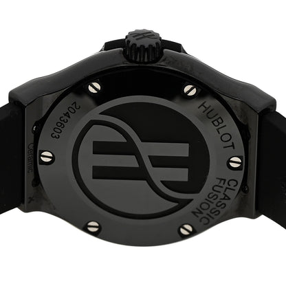 Ceramic Rubber 33mm Classic Fusion Black Magic Quartz Watch Black 581.CX.1270.RX.MDM