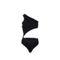 Celine Size One Shoulder Underpinning Wool/Polyamide Black