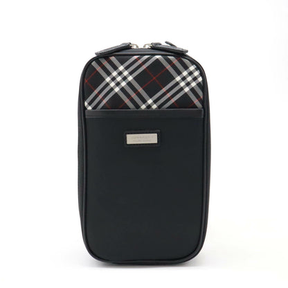 Burberry Label Leather Black Shoulder Bag