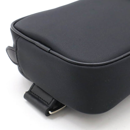 Burberry Label Leather Black Shoulder Bag