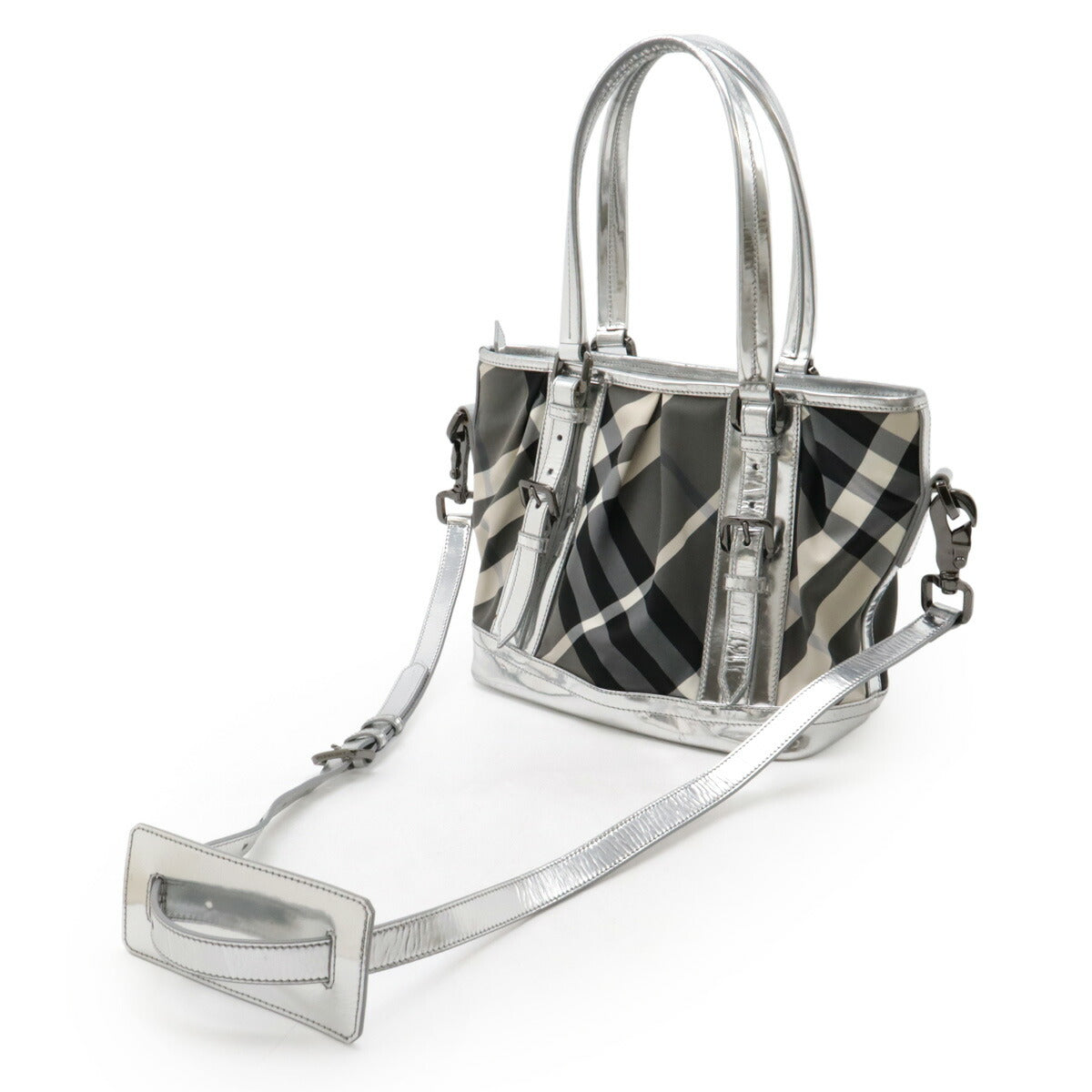 Burberry Beat Leather Tote Bag