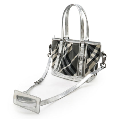 Burberry Beat Leather Tote Bag