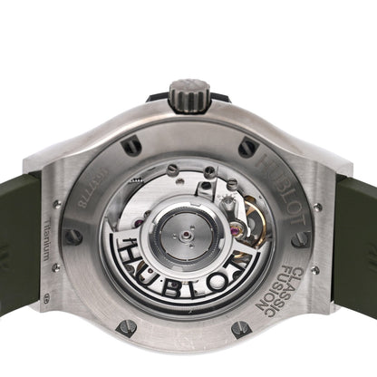 Titanium Rubber 38mm Classic Fusion Automatic Watch Green 565.NX.8970.RX