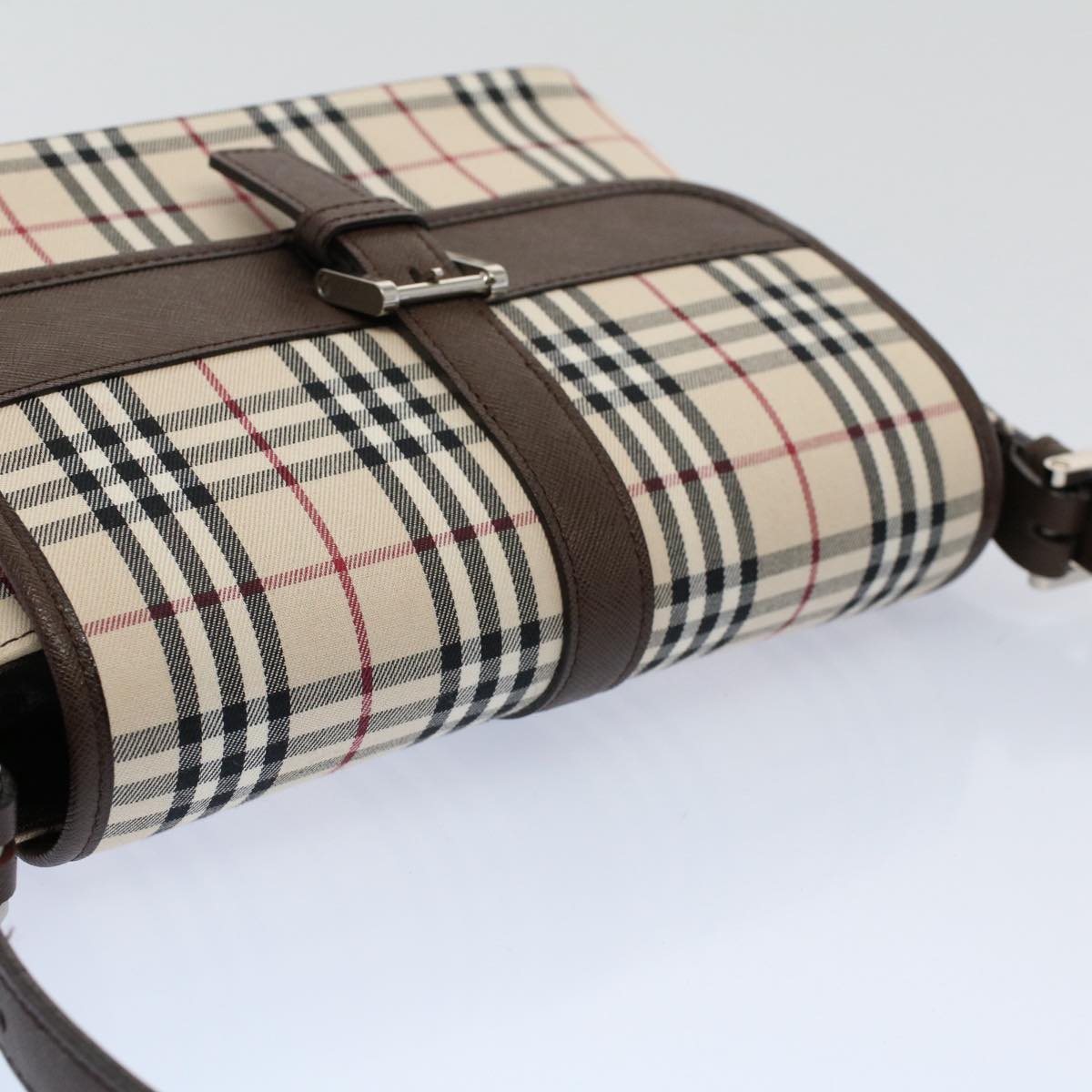 Burberry Nova Brand Check White Shoulder Bag Style 2