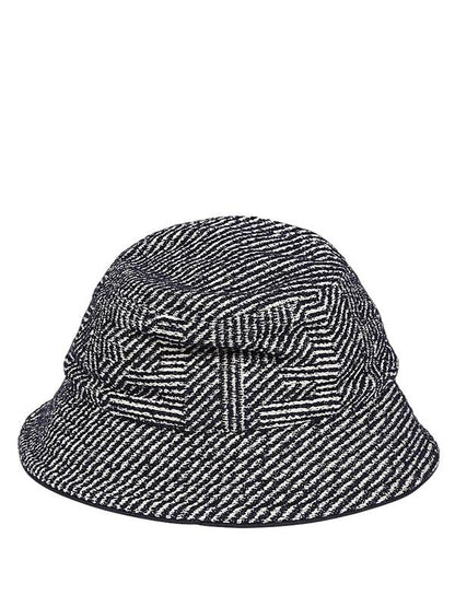 Fendi Navy/White Woven Bucket Hat Rovelle Bags