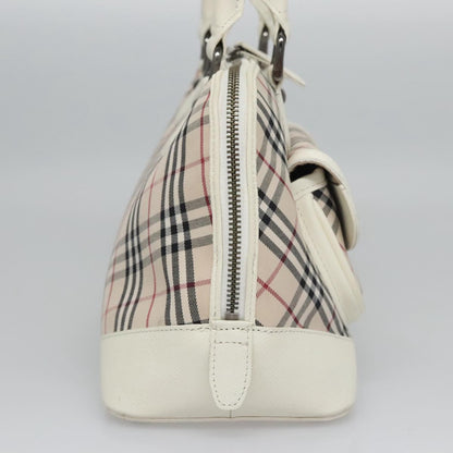Burberry Nova Check Beige Canvas Handbag ( )