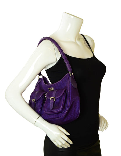 Christian Dior Purple Monogram Shoulder Bag Rovelle Bags