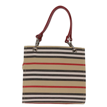 Burberry Cabas Brand Canvas White Handbag