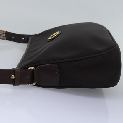 Burberry Brand Canvas Brown Shoulder Bag Style 7