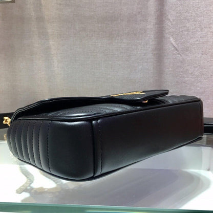 Medium Leather Prada Diagramme Bag