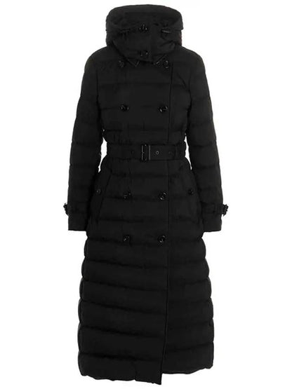 Luxury Burberry WoMen's Detachable Belted Long Padding Black